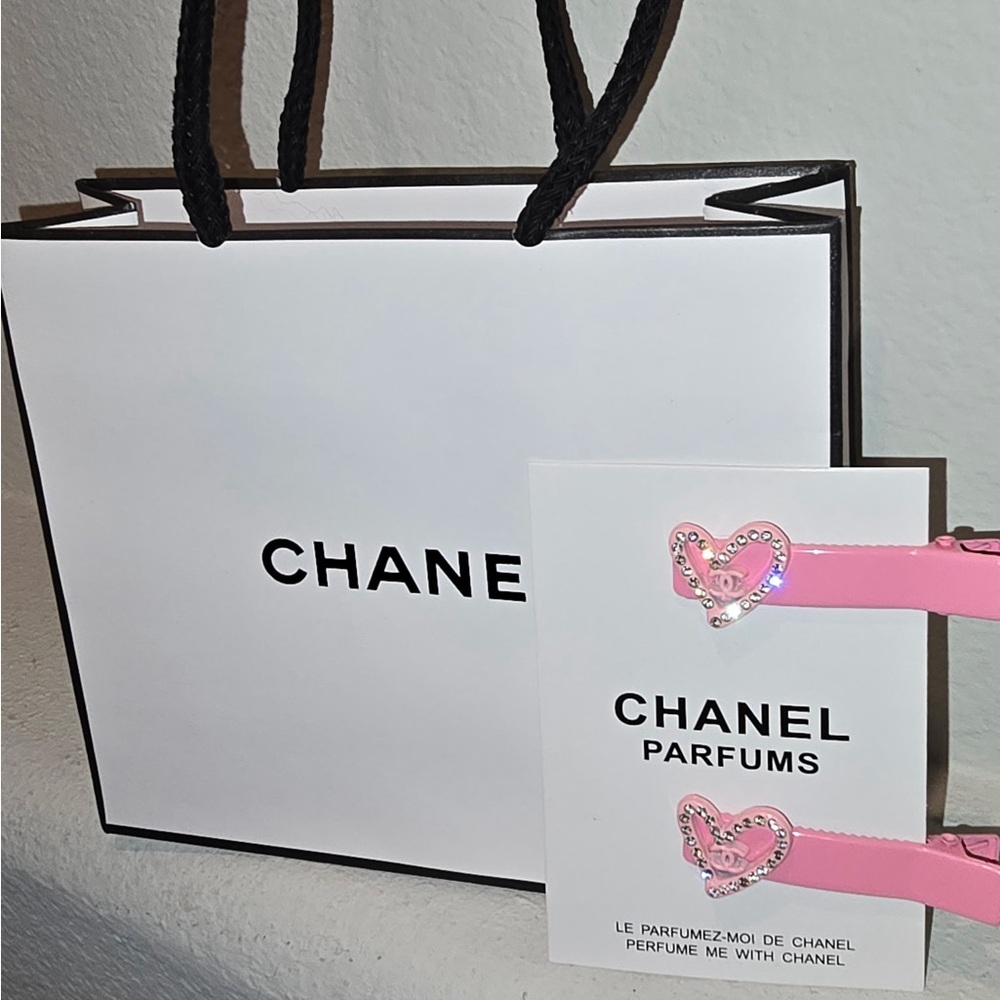 Chanel Pink Hair Clips (GWP)